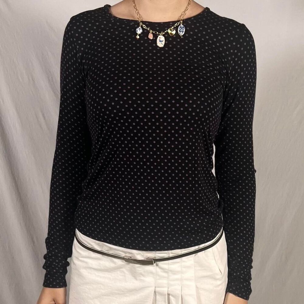 La-vie-en-rose Women's Black and Purple Shirt
